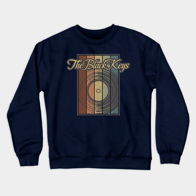 The Black Keys Vynil Silhouette Crewneck Sweatshirt by North Tight Rope